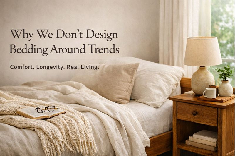 Why We Don’t Design Bedding Around Trends