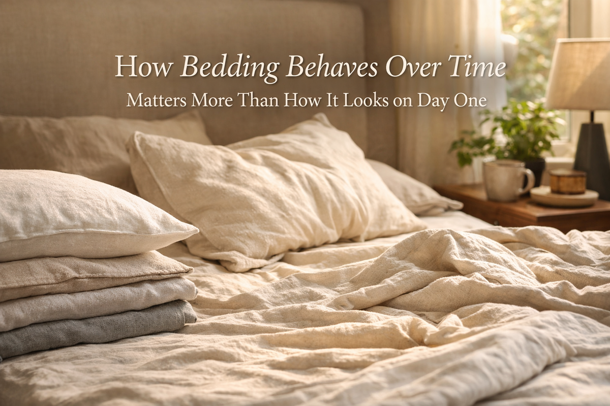 How Bedding Behaves Over Time Matters More Than How It Looks on Day One