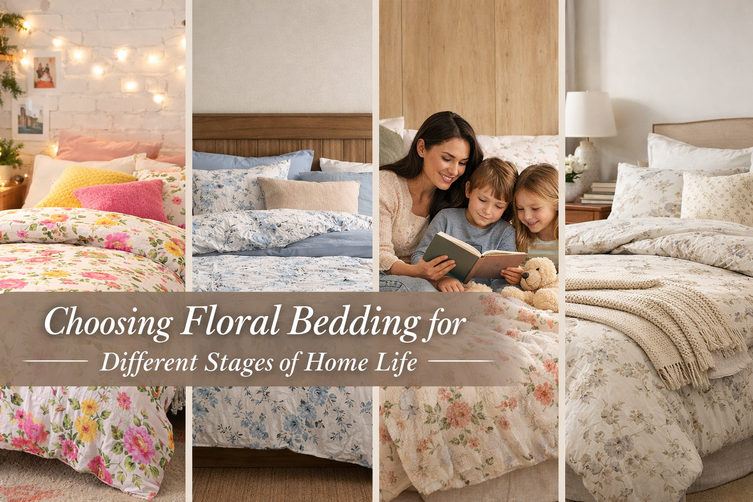 Choosing Floral Bedding for Different Stages of Home Life