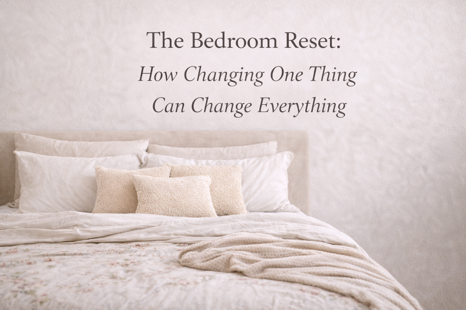 The Bedroom Reset: How Changing One Thing Can Change Everything