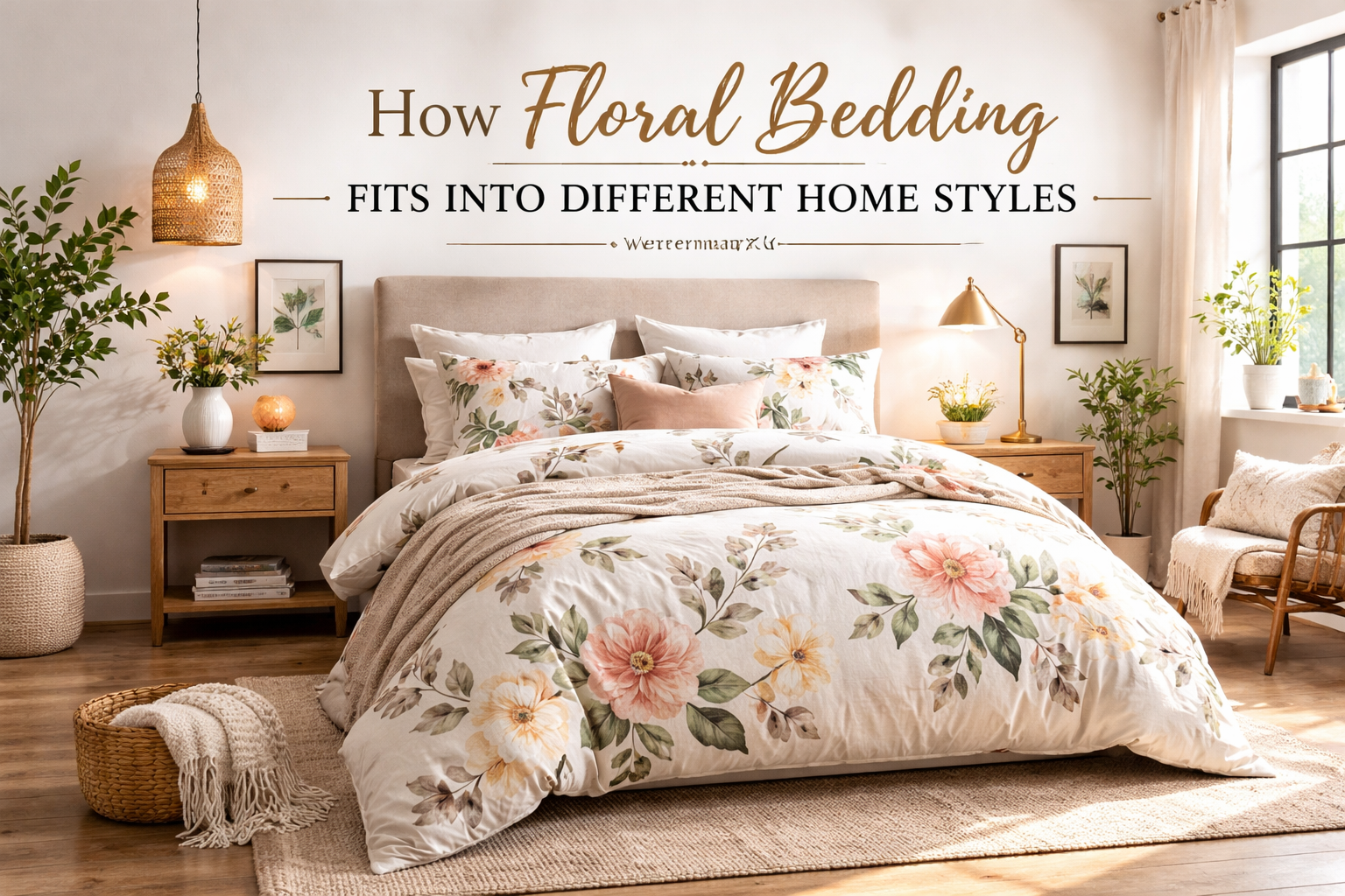 How Floral Bedding Fits Into Different Home Styles