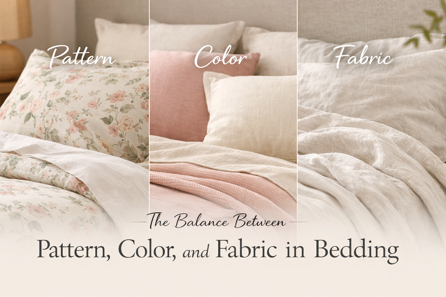 The Balance Between Pattern, Color, and Fabric in Bedding
