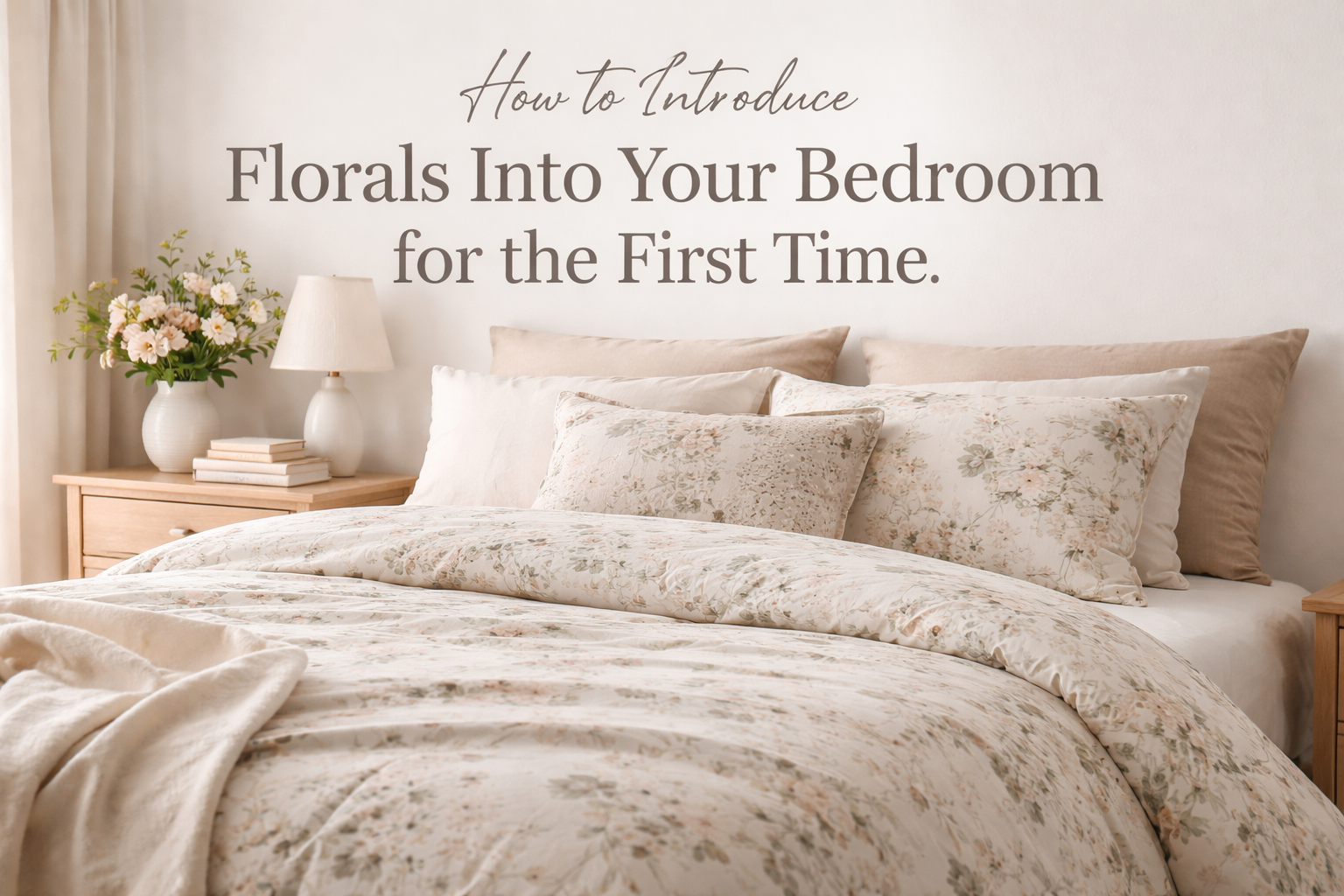 How to Introduce Florals Into Your Bedroom for the First Time