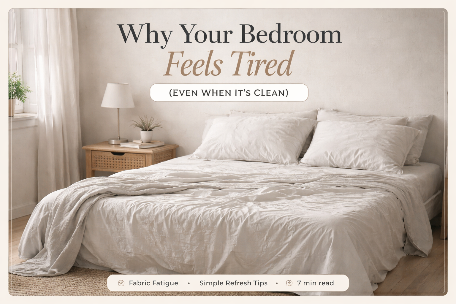 Why Your Bedroom Feels Tired (Even When It’s Clean)