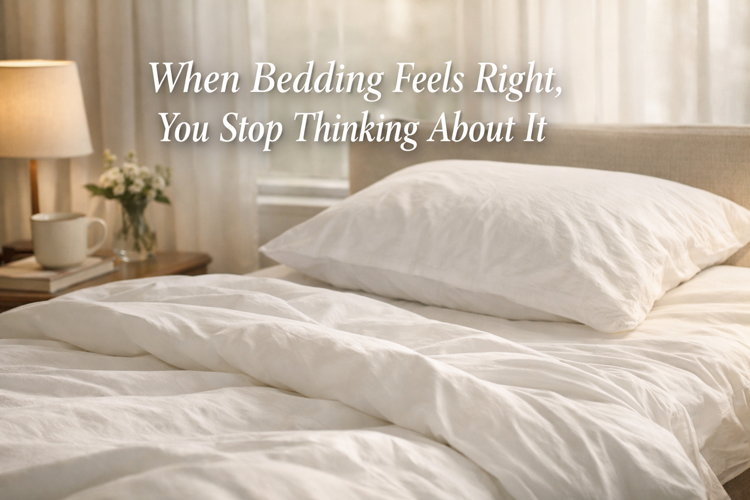 When Bedding Feels Right, You Stop Thinking About It