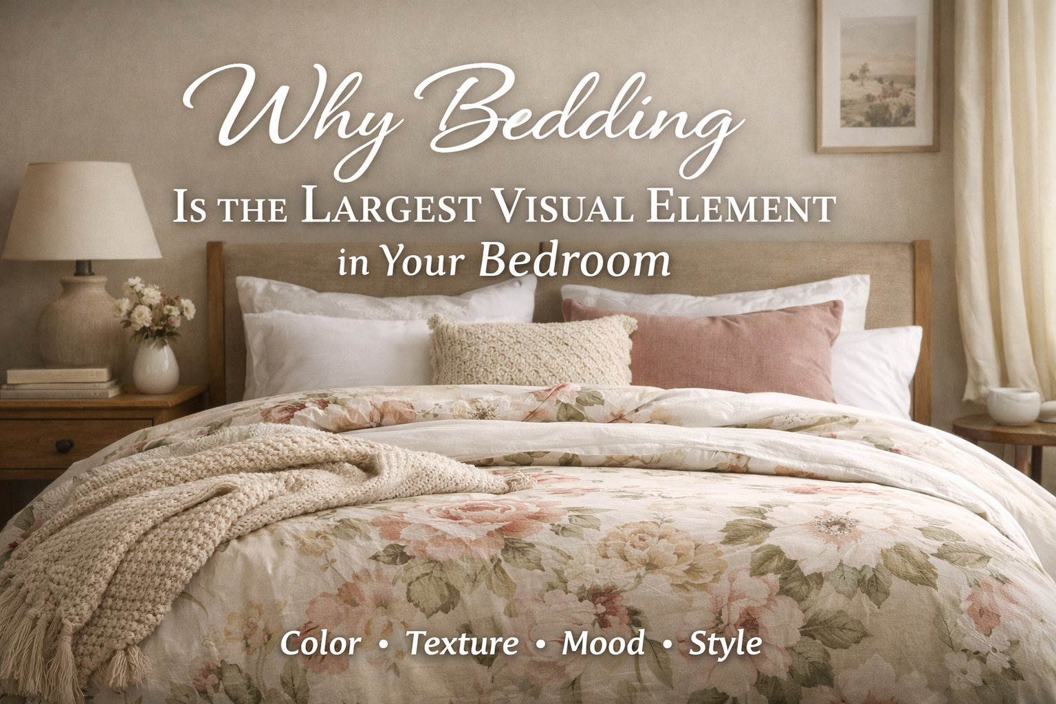 Why Bedding Is the Largest Visual Element in Your Bedroom