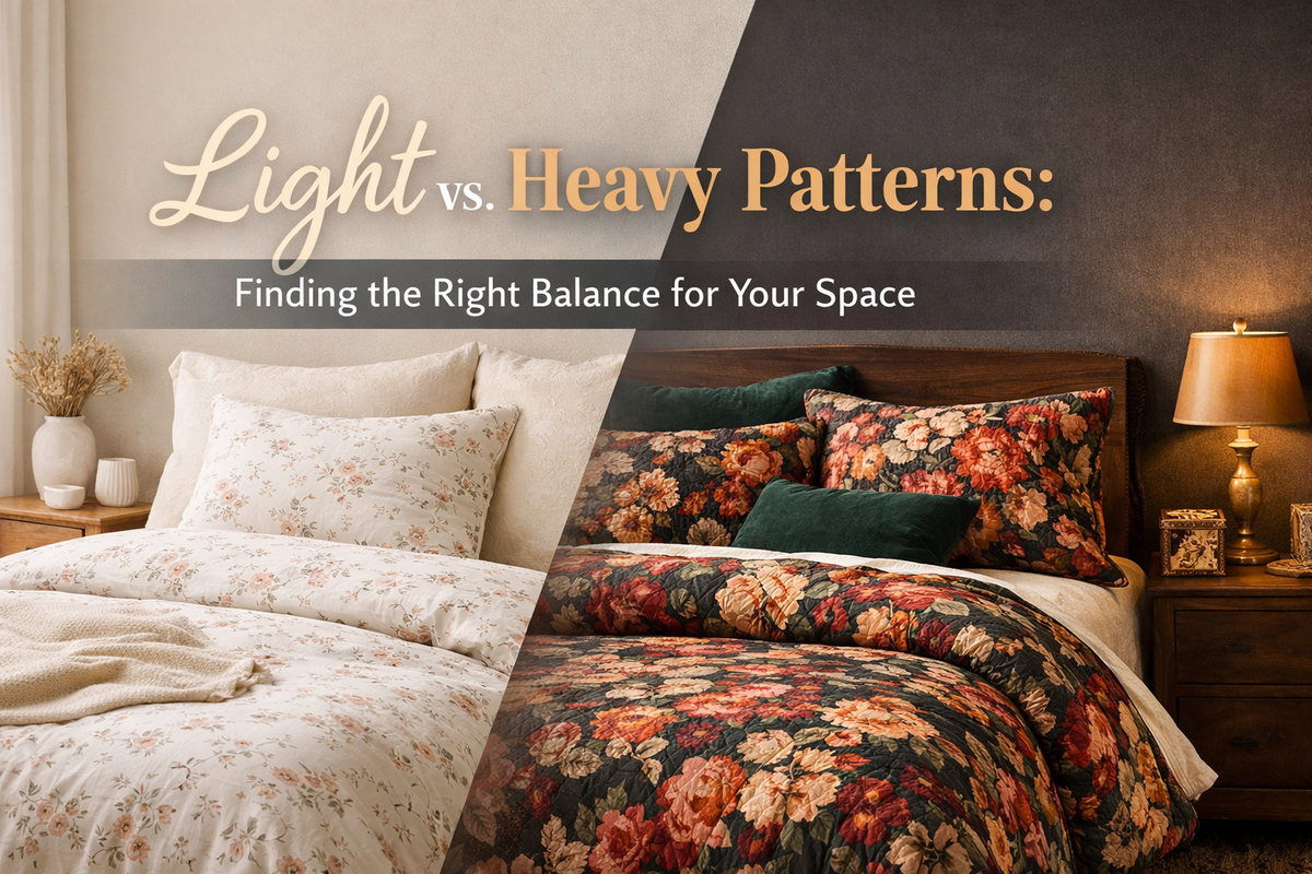 Light vs. Heavy Patterns: Finding the Right Balance for Your Space – FADFAY