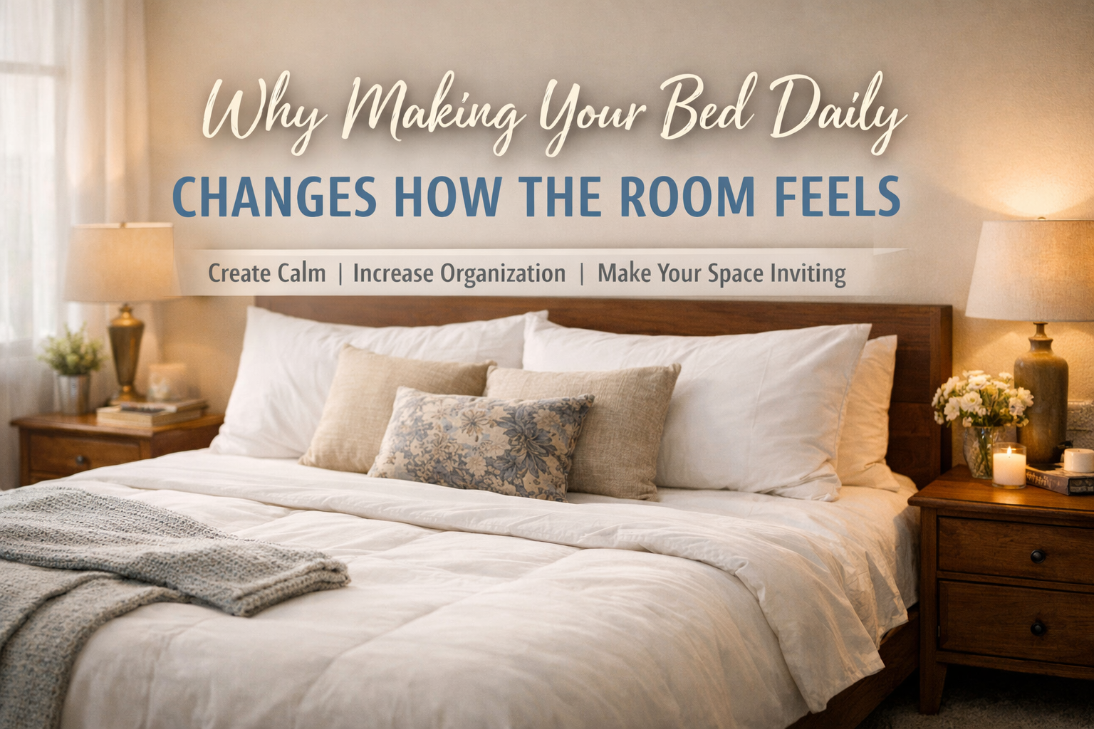 Why Making Your Bed Daily Changes How the Room Feels