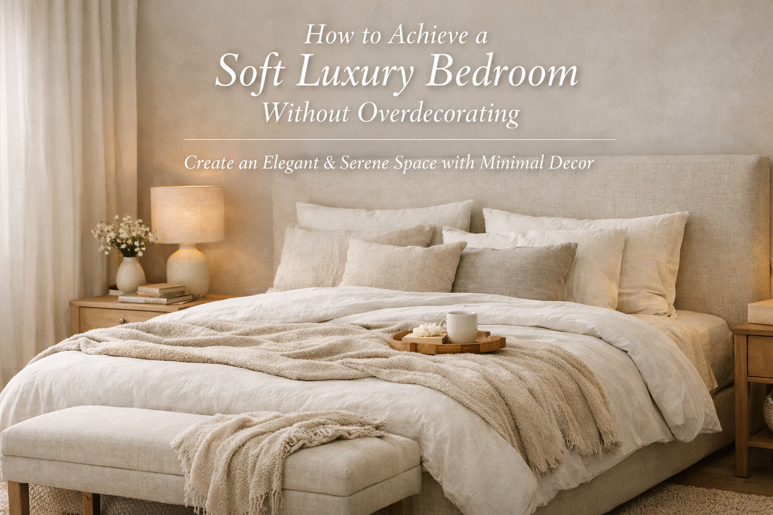 How to Achieve a Soft Luxury Bedroom Without Overdecorating
