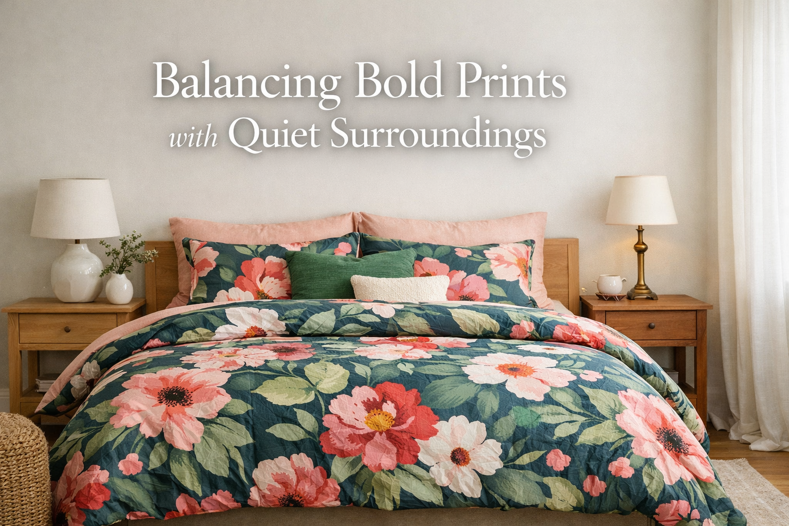 Balancing Bold Prints with Quiet Surroundings