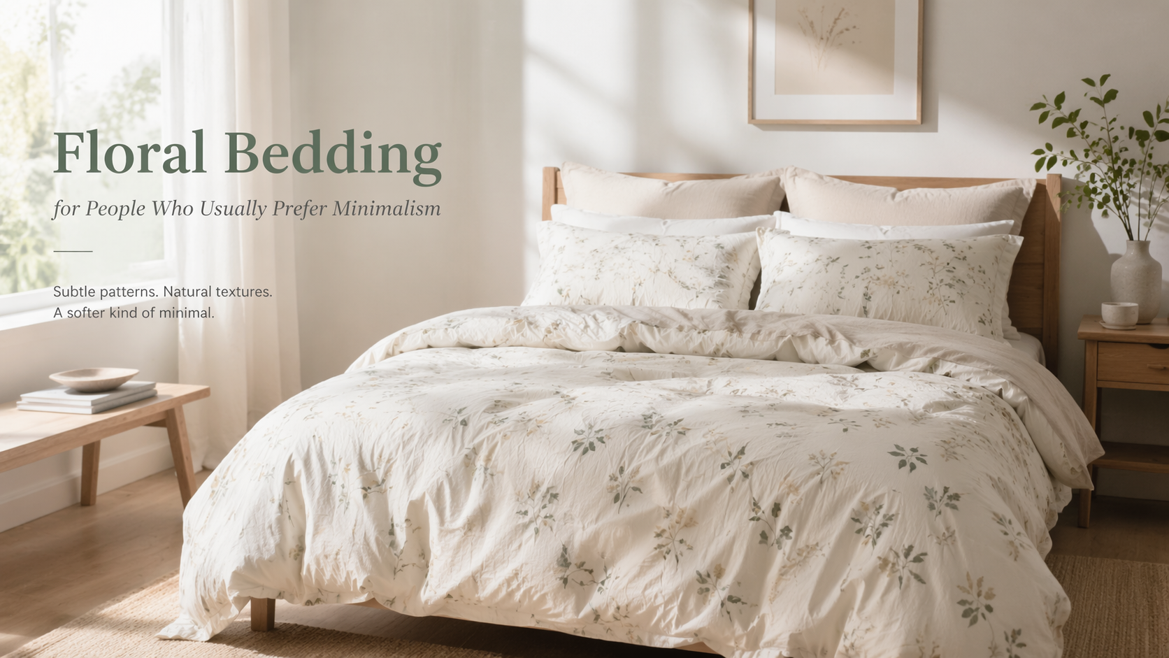 Floral Bedding for People Who Usually Prefer Minimalism