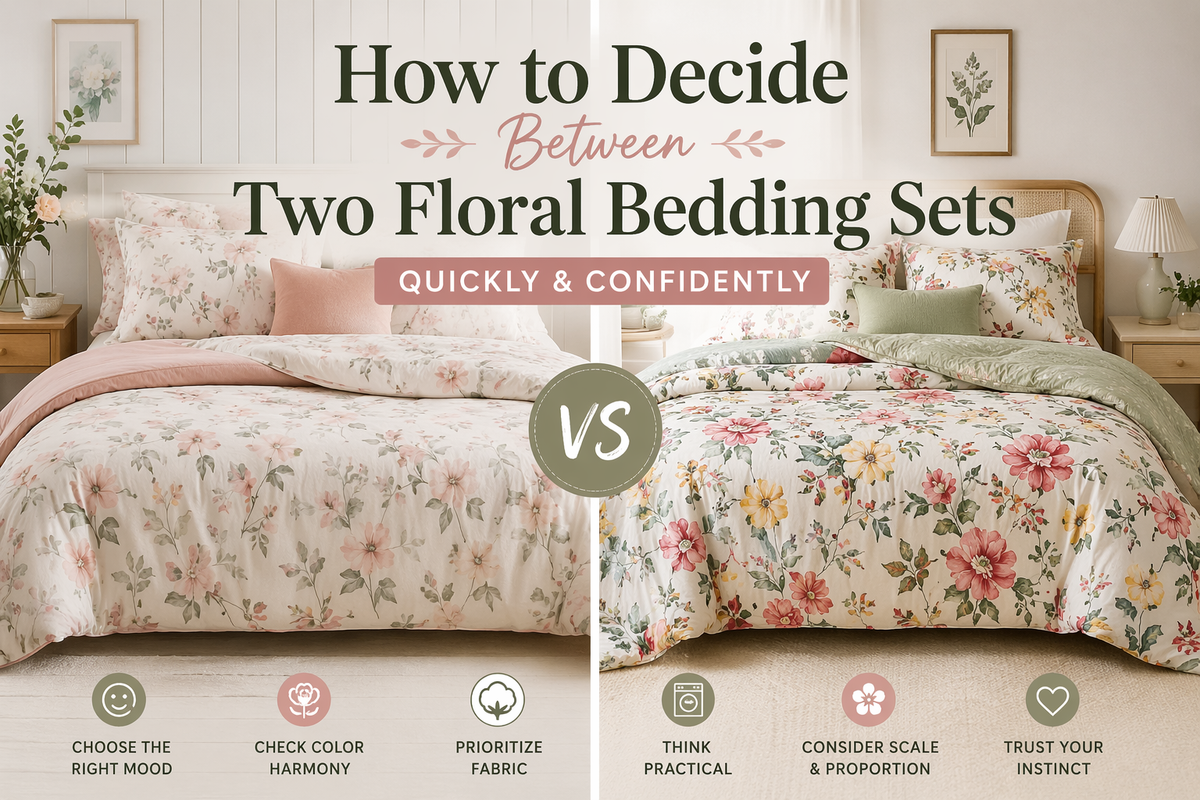 How to Decide Between Two Floral Bedding Sets Quickly