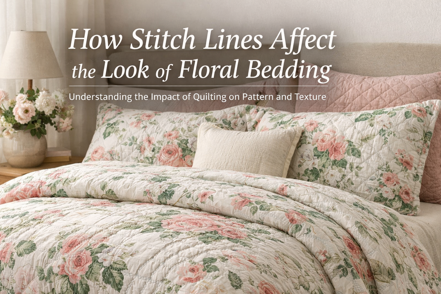 How Stitch Lines Affect the Look of Floral Bedding