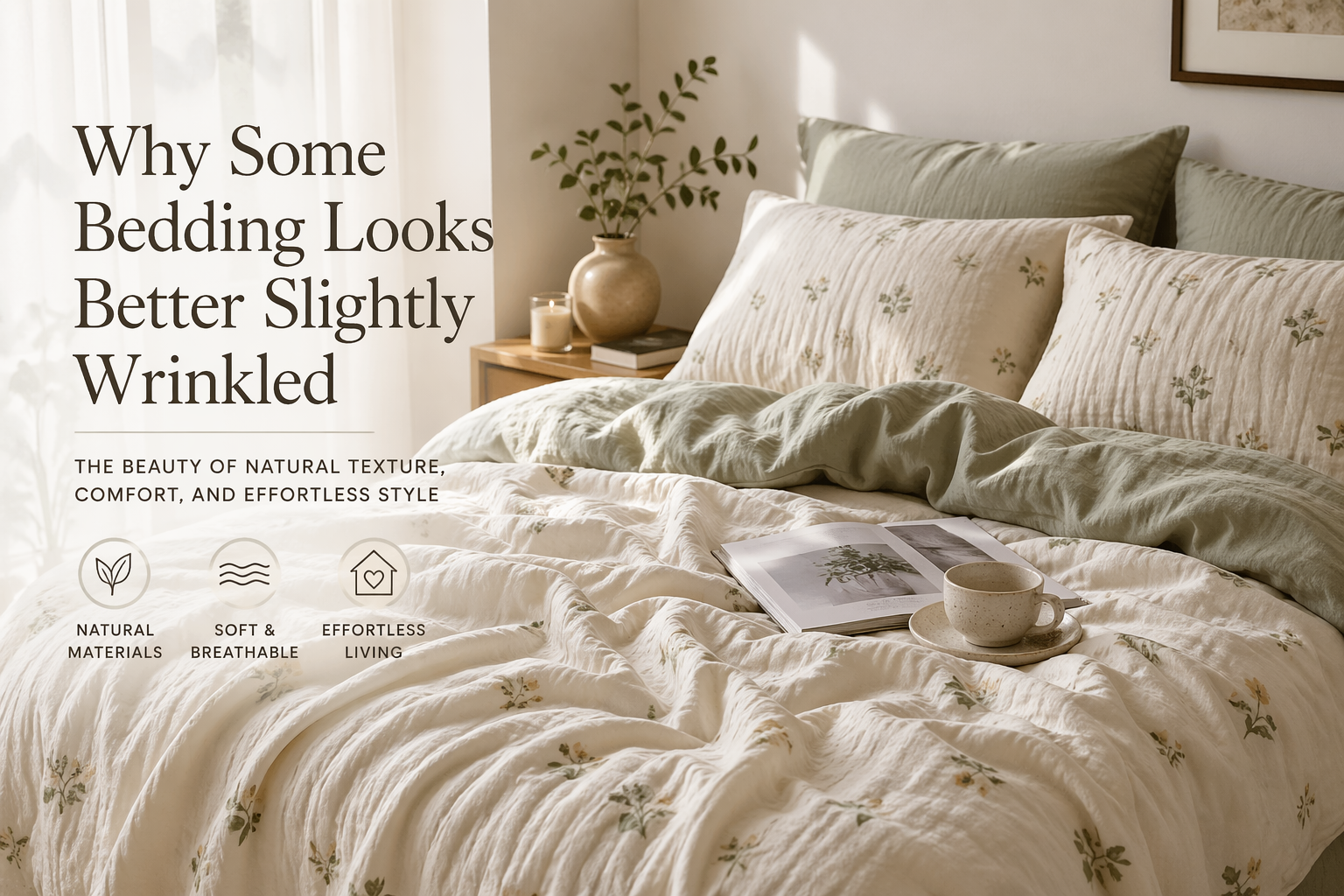 Why Some Bedding Looks Better Slightly Wrinkled