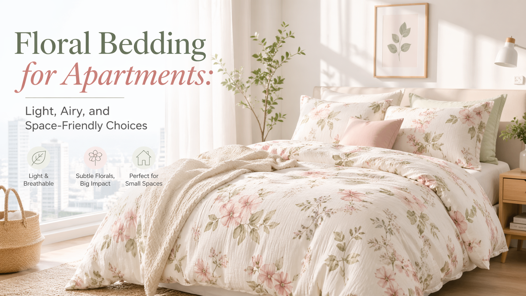 Floral Bedding for Apartments: Light, Airy, and Space-Friendly Choices