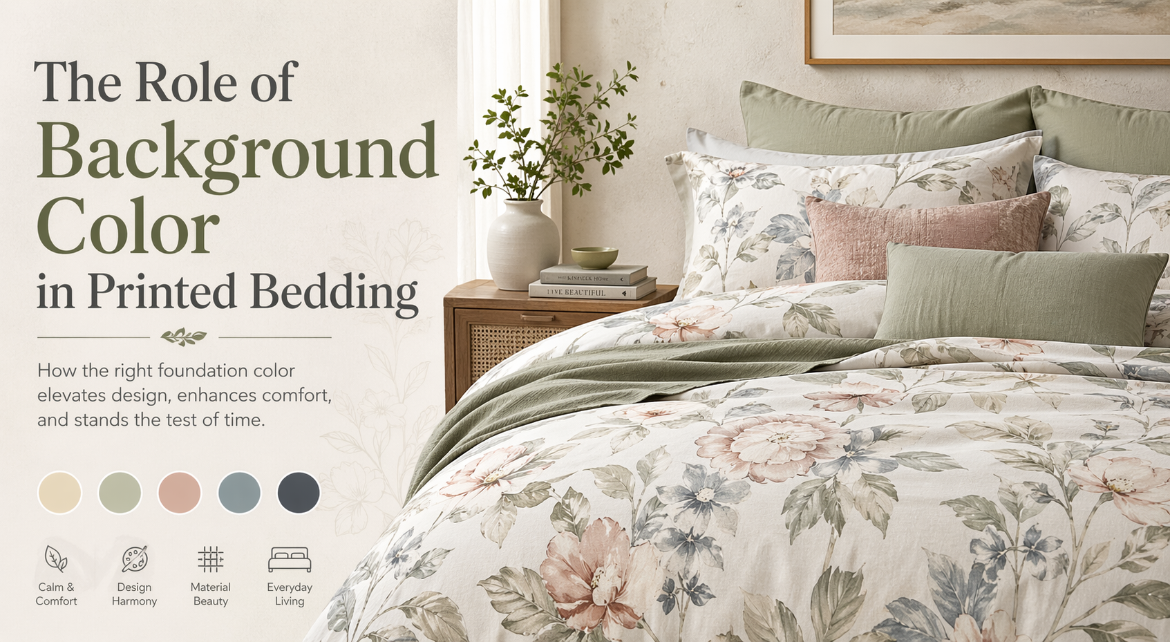 The Role of Background Color in Printed Bedding