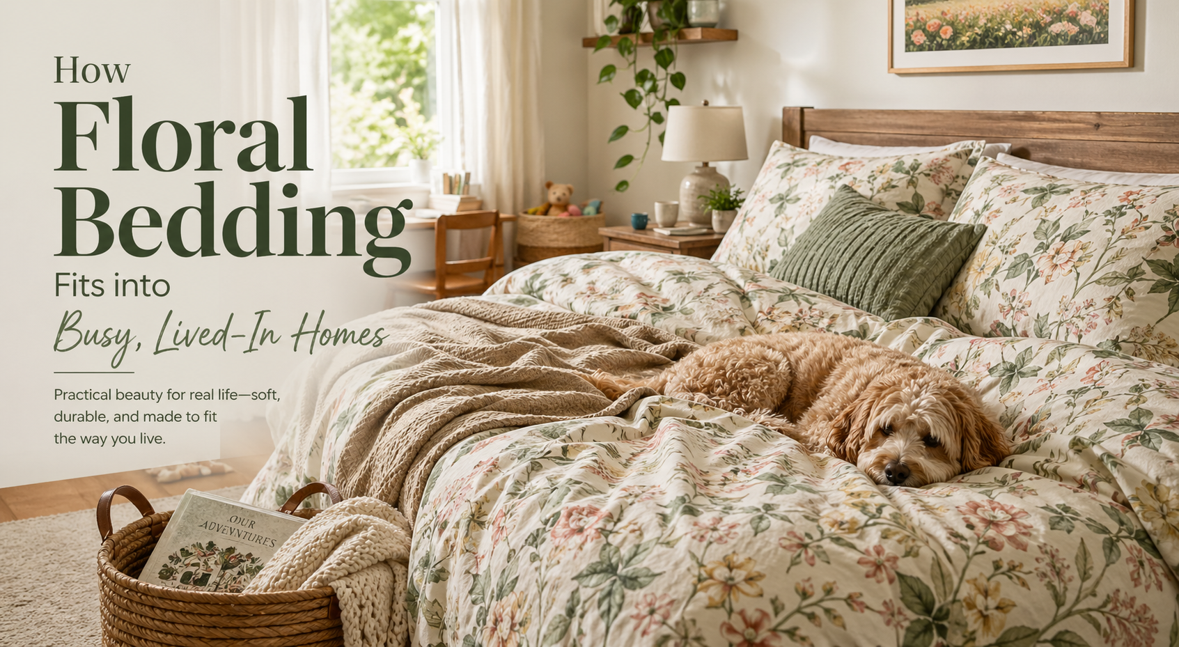 How Floral Bedding Fits into Busy, Lived-In Homes