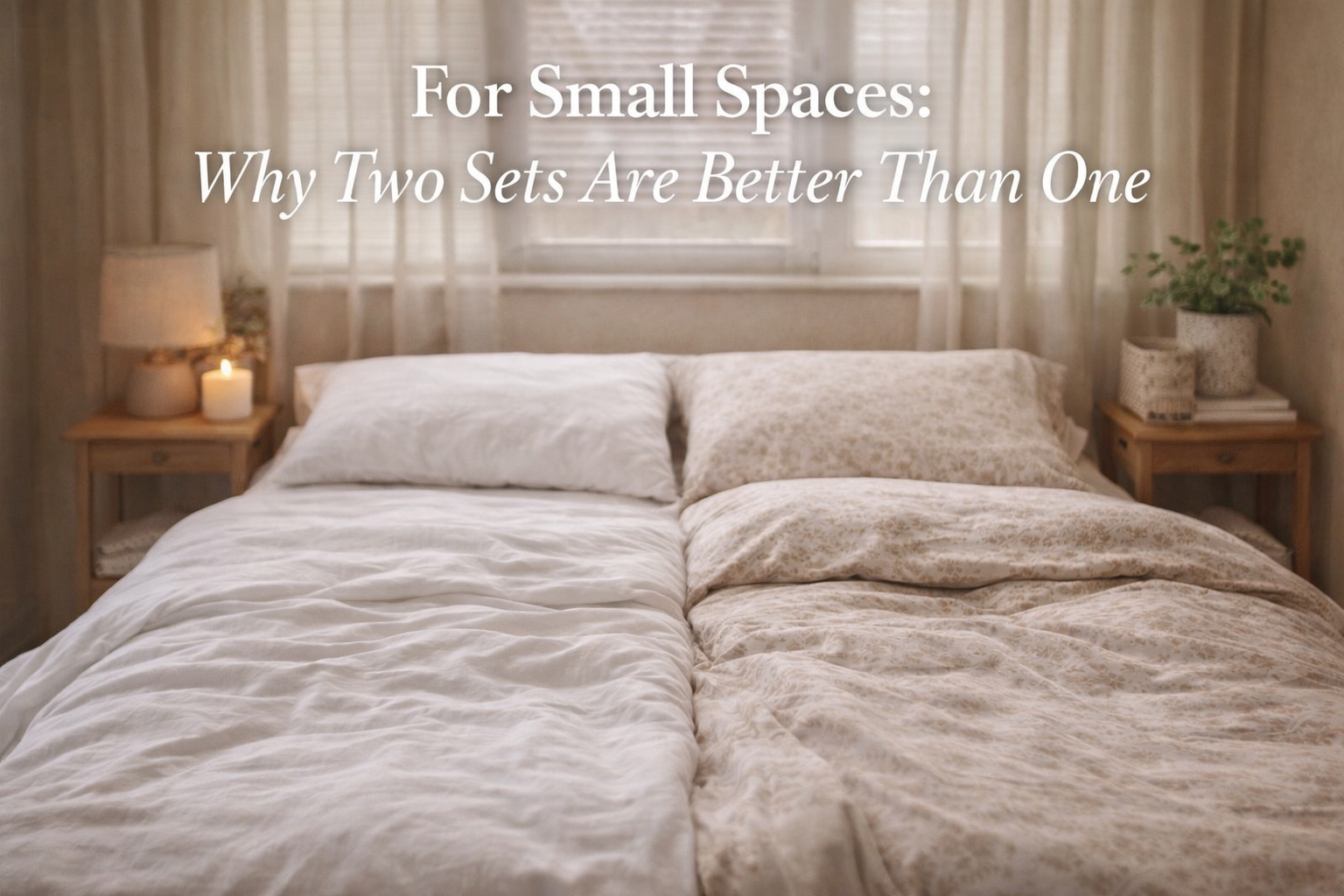 For Small Spaces: Why Two Sets Are Better Than One
