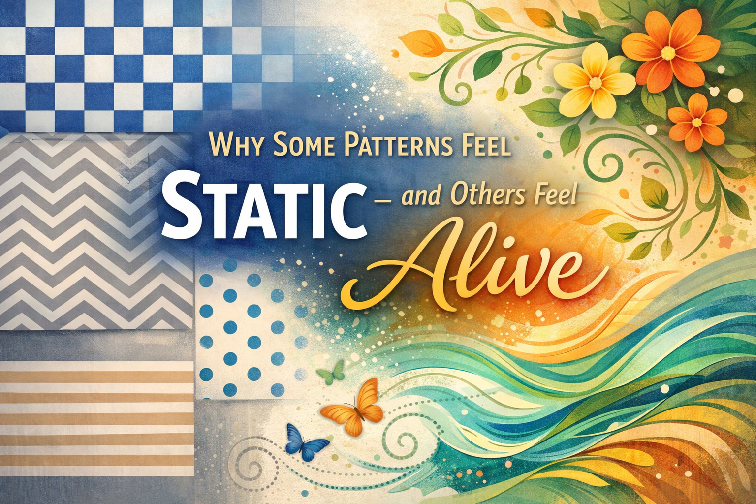 Why Some Patterns Feel Static — and Others Feel Alive