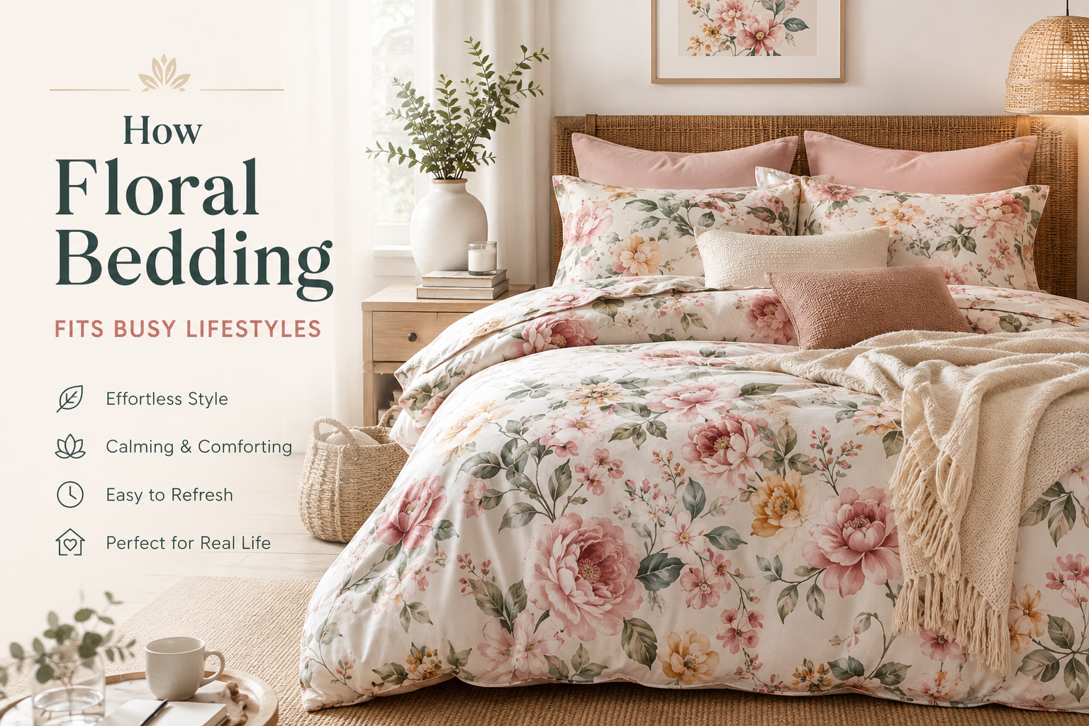 How Floral Bedding Fits Busy Lifestyles