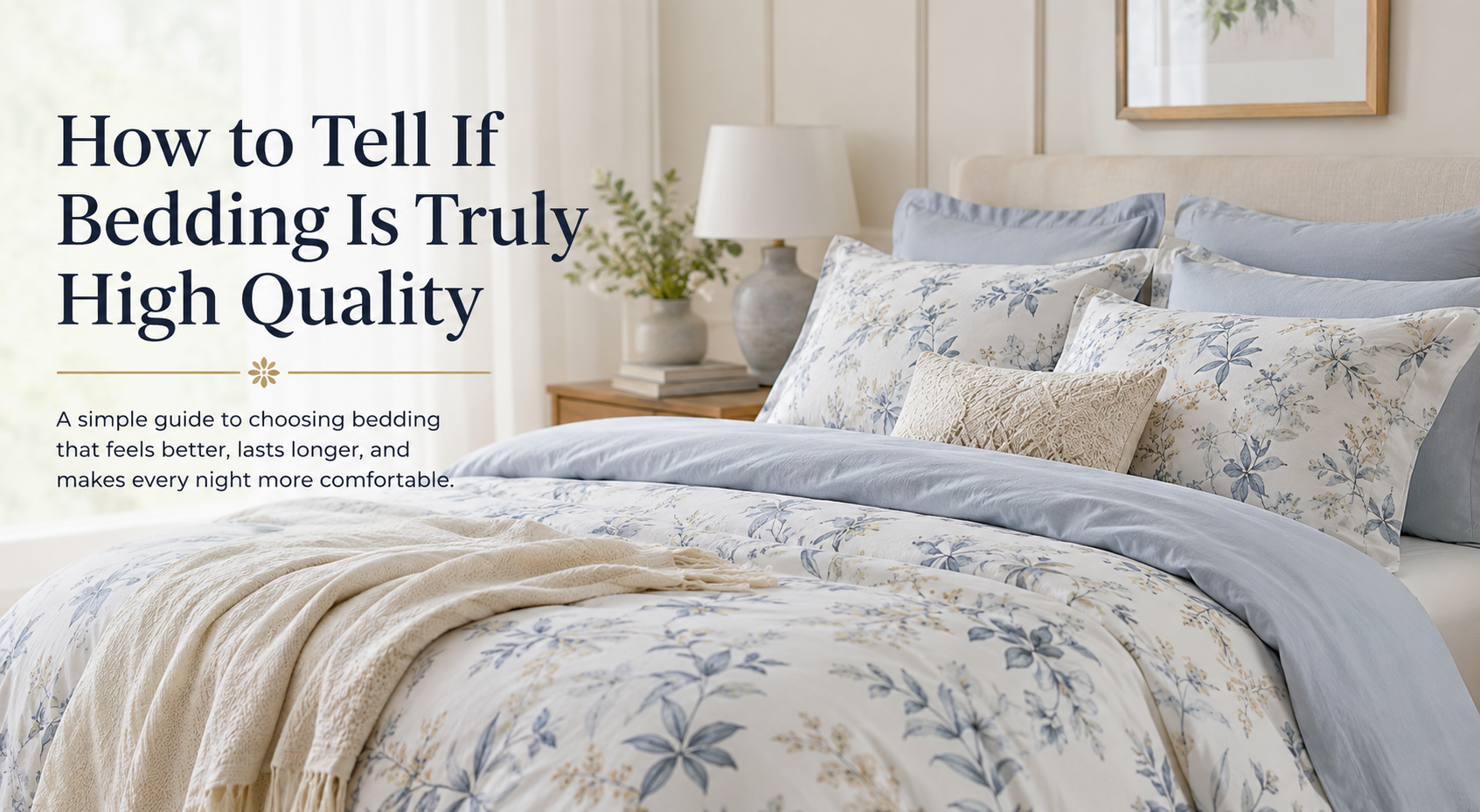 How to Tell If Bedding Is Truly High Quality