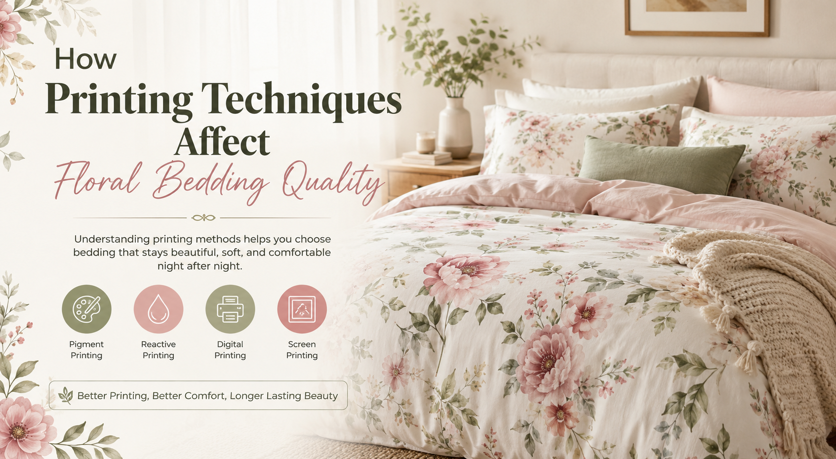 How Printing Techniques Affect Floral Bedding Quality