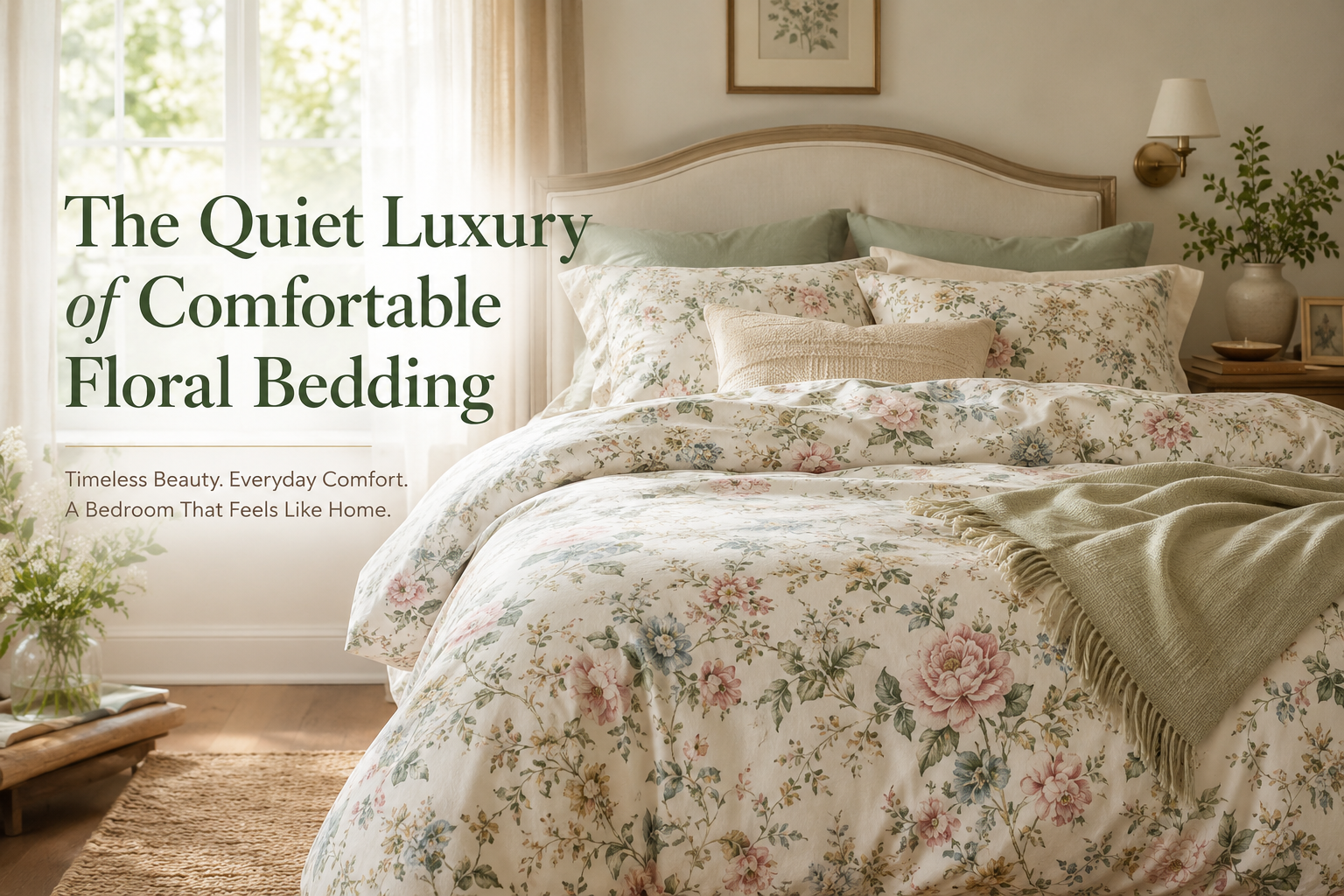 The Quiet Luxury of Comfortable Floral Bedding