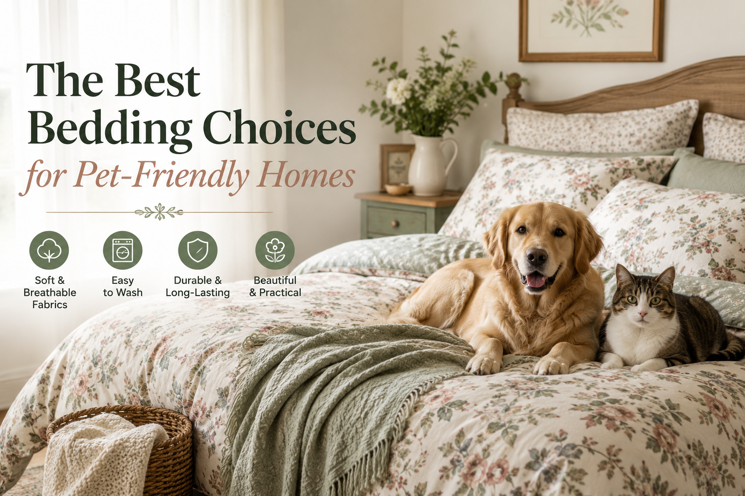 The Best Bedding Choices for Pet-Friendly Homes