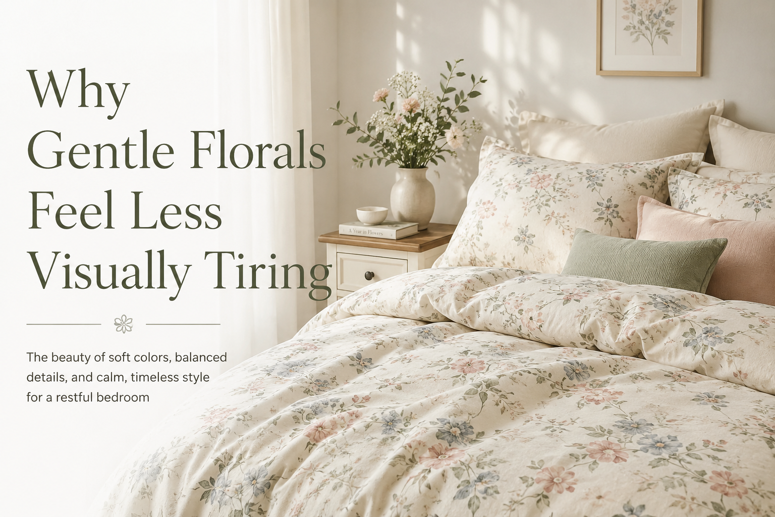 Why Gentle Florals Feel Less Visually Tiring