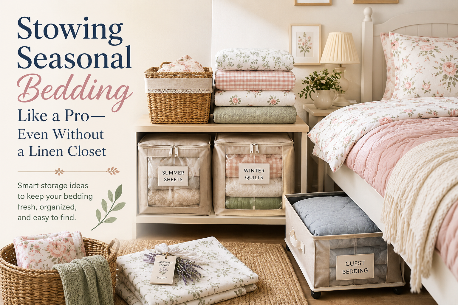 Stowing Seasonal Bedding Like a Pro—Even Without a Linen Closet