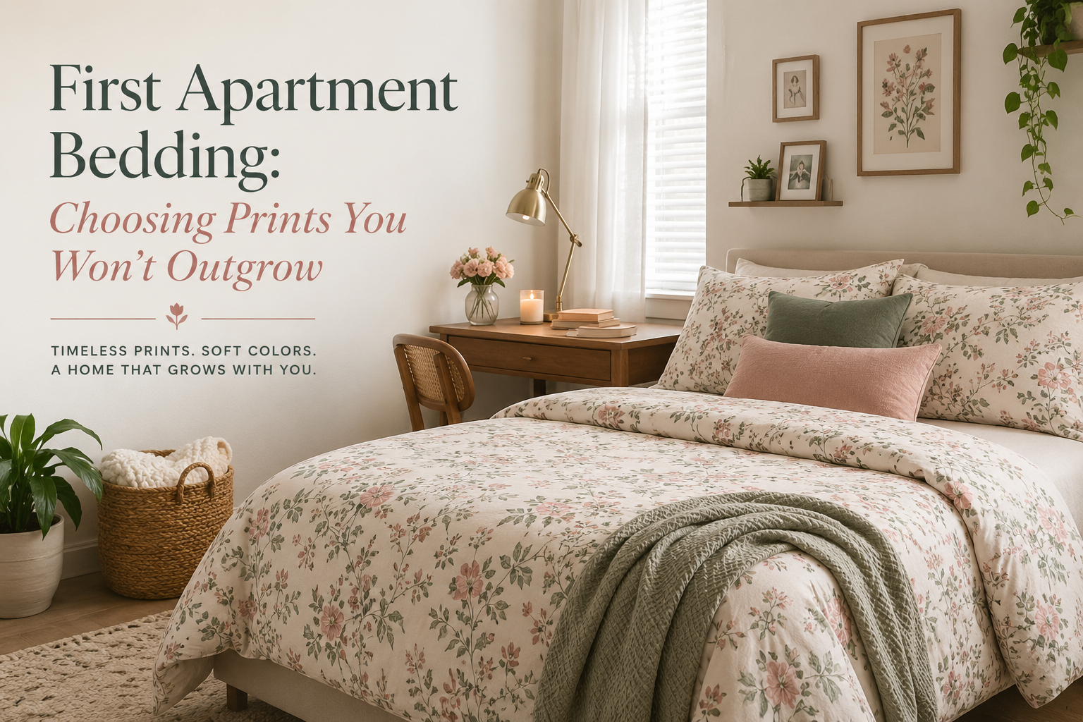 First Apartment Bedding: Choosing Prints You Won’t Outgrow