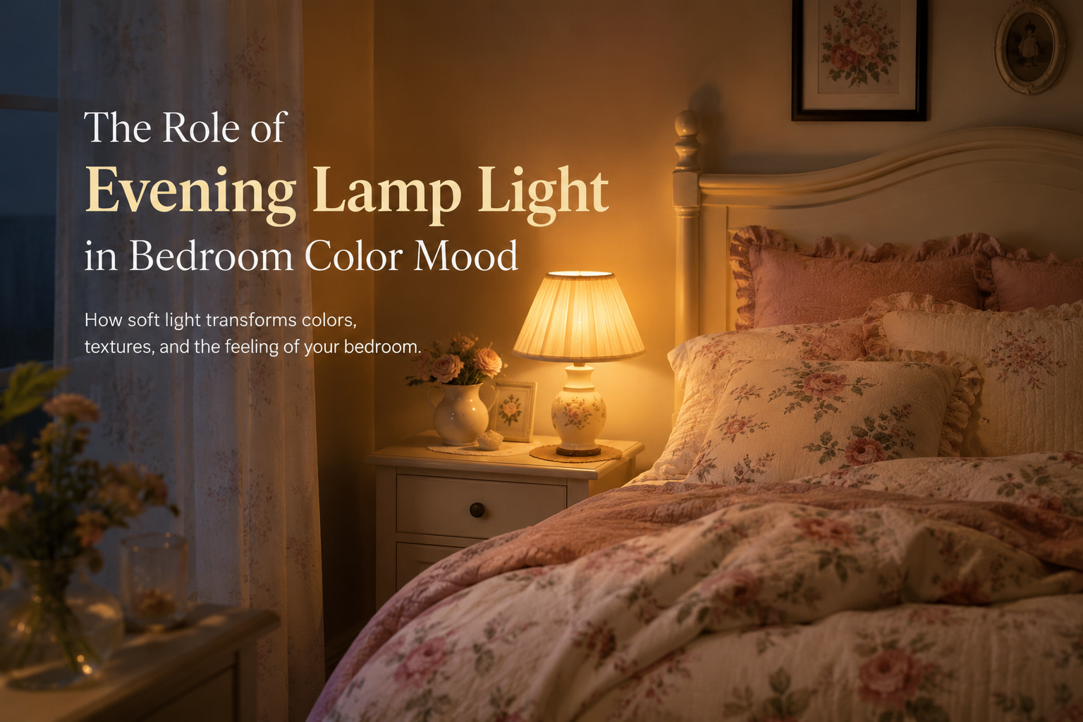 The Role of Evening Lamp Light in Bedroom Color Mood