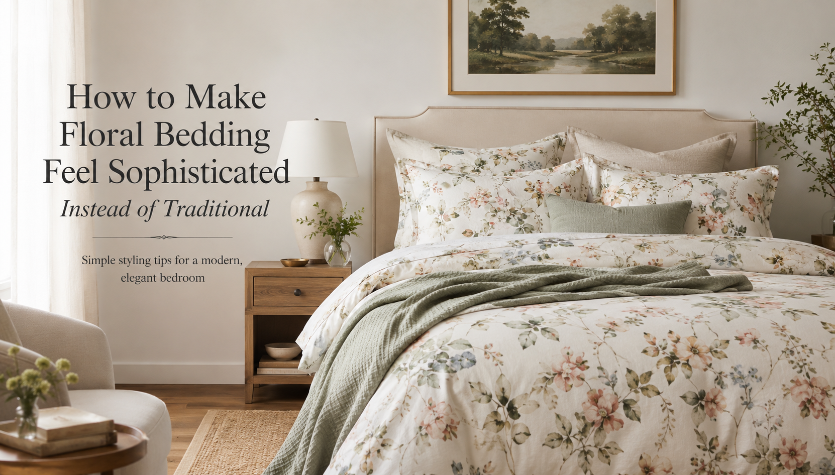 How to Make Floral Bedding Feel Sophisticated Instead of Traditional