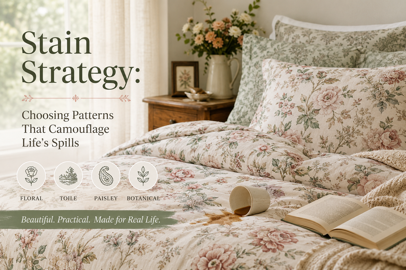 Stain Strategy: Choosing Patterns That Camouflage Life’s Spills
