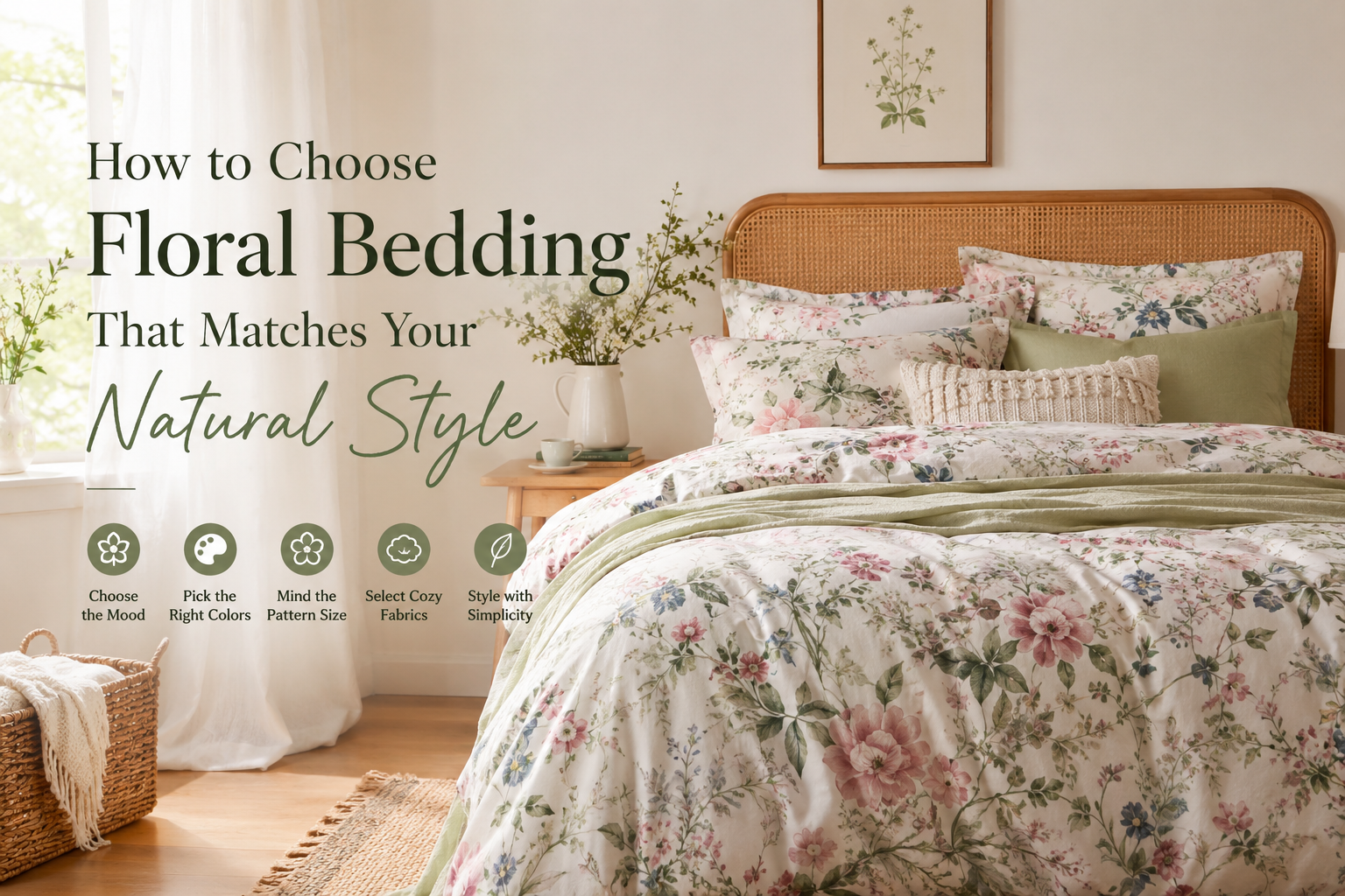 How to Choose Floral Bedding That Matches Your Natural Style