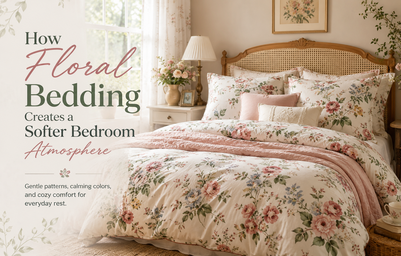 How Floral Bedding Creates a Softer Bedroom Atmosphere