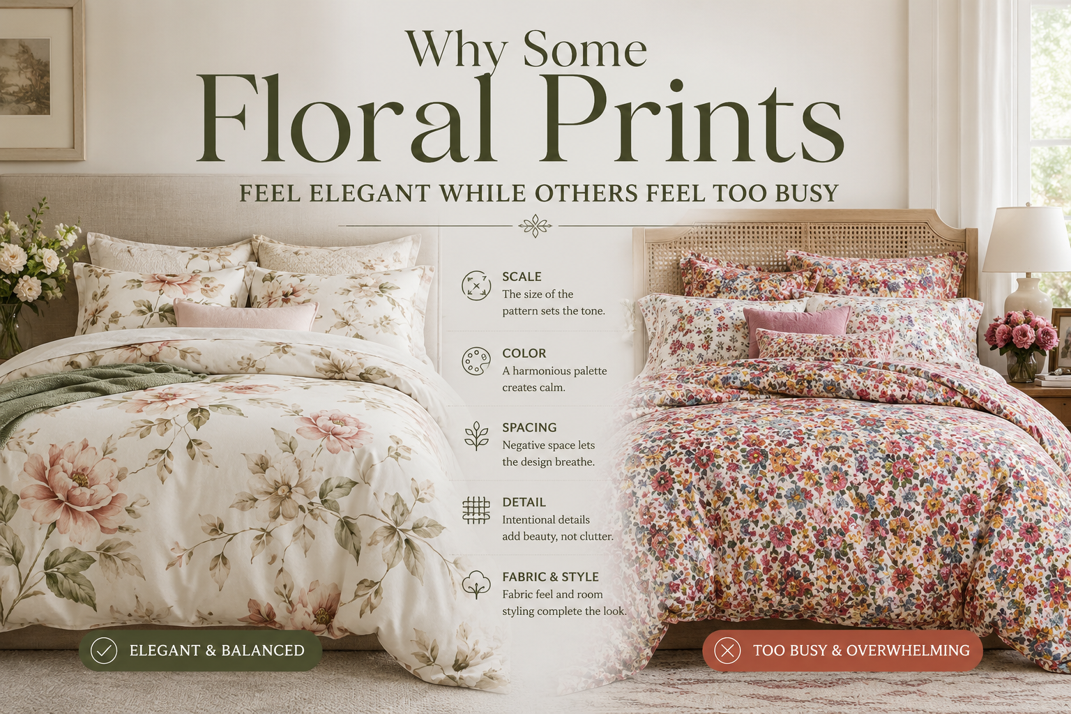 Why Some Floral Prints Feel Elegant While Others Feel Too Busy