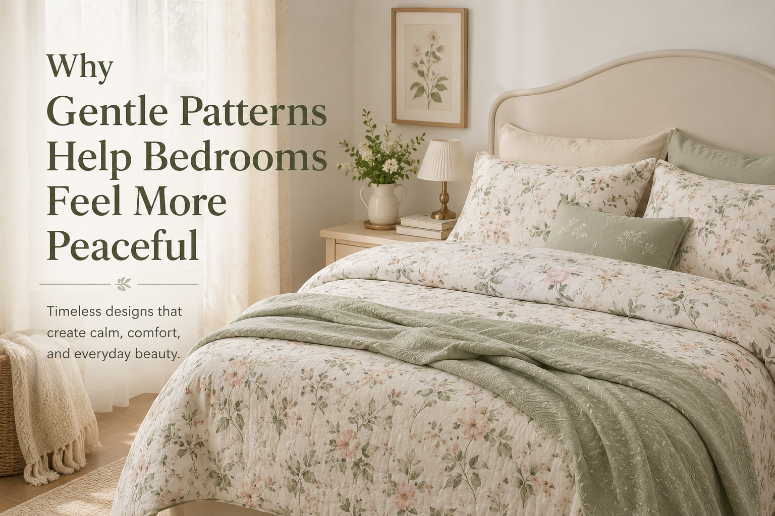 Why Gentle Patterns Help Bedrooms Feel More Peaceful