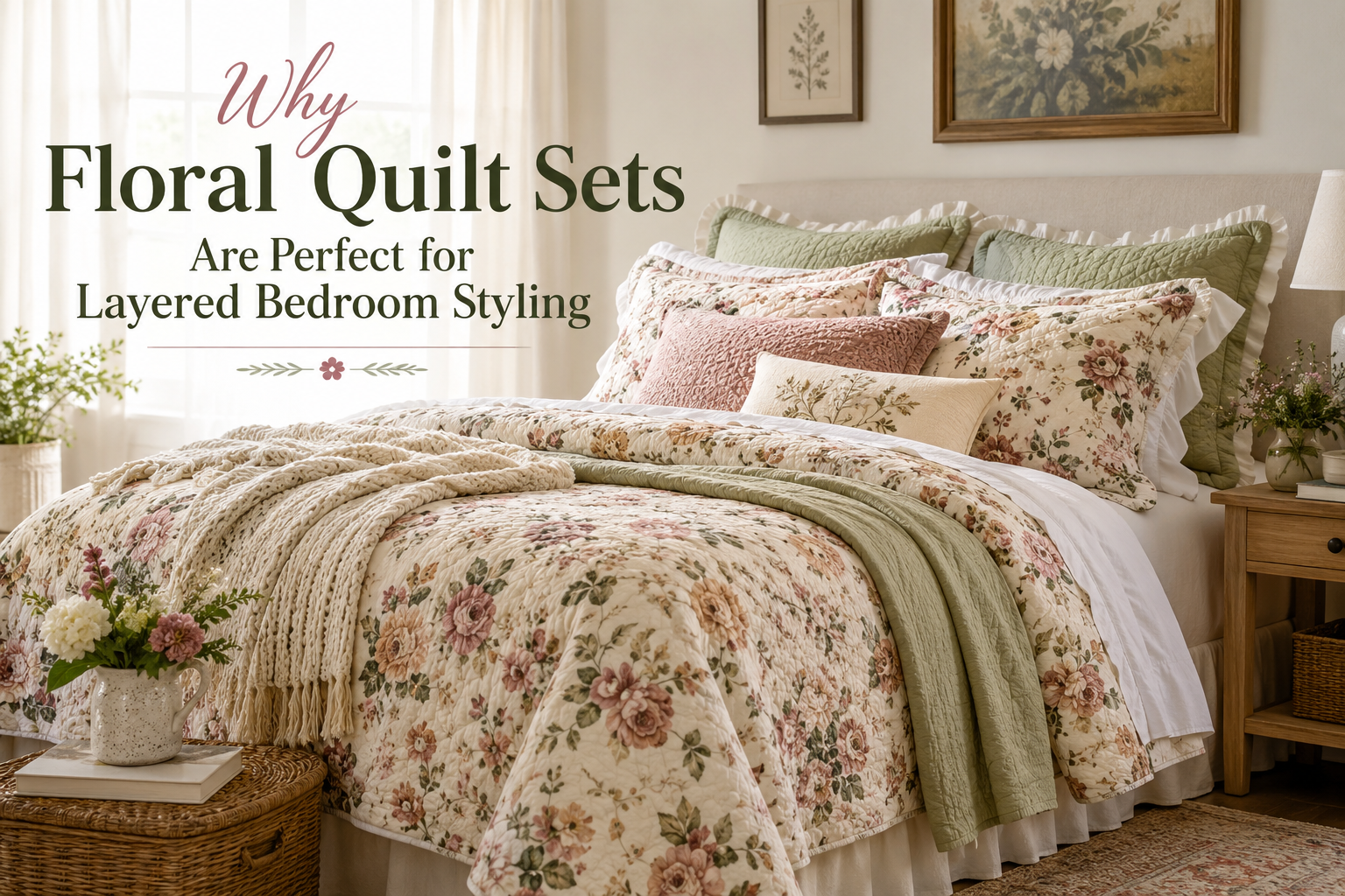 Why Floral Quilt Sets Are Perfect for Layered Bedroom Styling