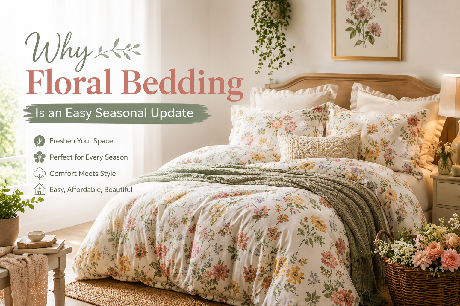 Why Floral Bedding Is an Easy Seasonal Update