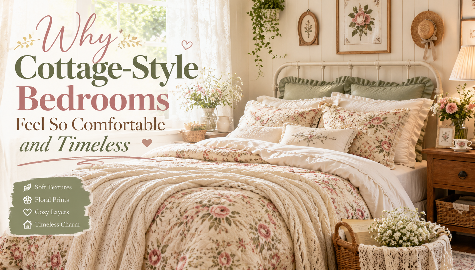 Why Cottage-Style Bedrooms Feel So Comfortable and Timeless