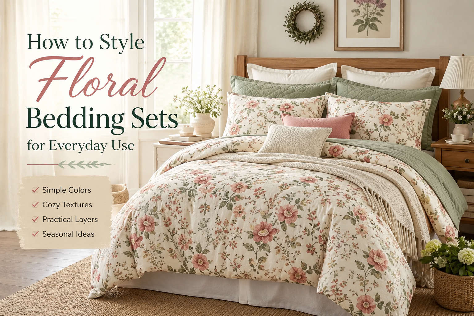 How to Style Floral Bedding Sets for Everyday Use