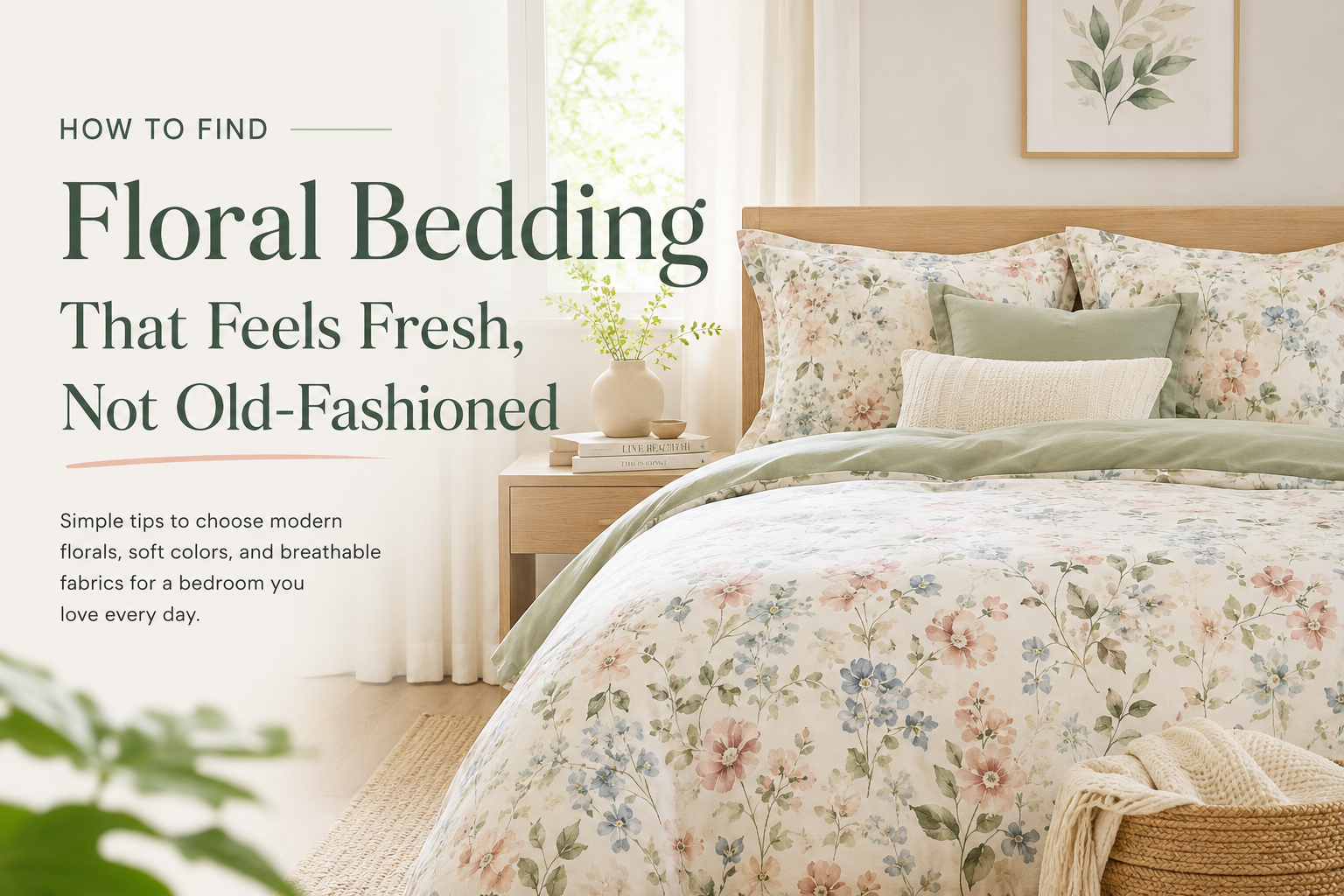 How to Find Floral Bedding That Feels Fresh, Not Old-Fashioned
