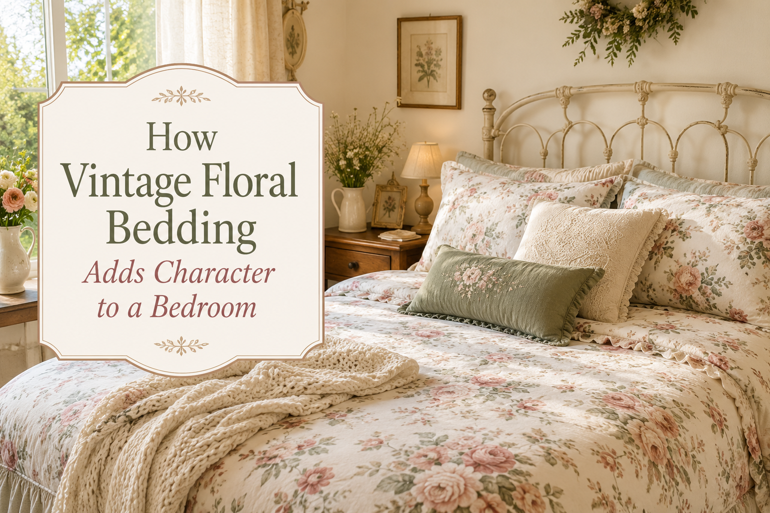 How Vintage Floral Bedding Adds Character to a Bedroom