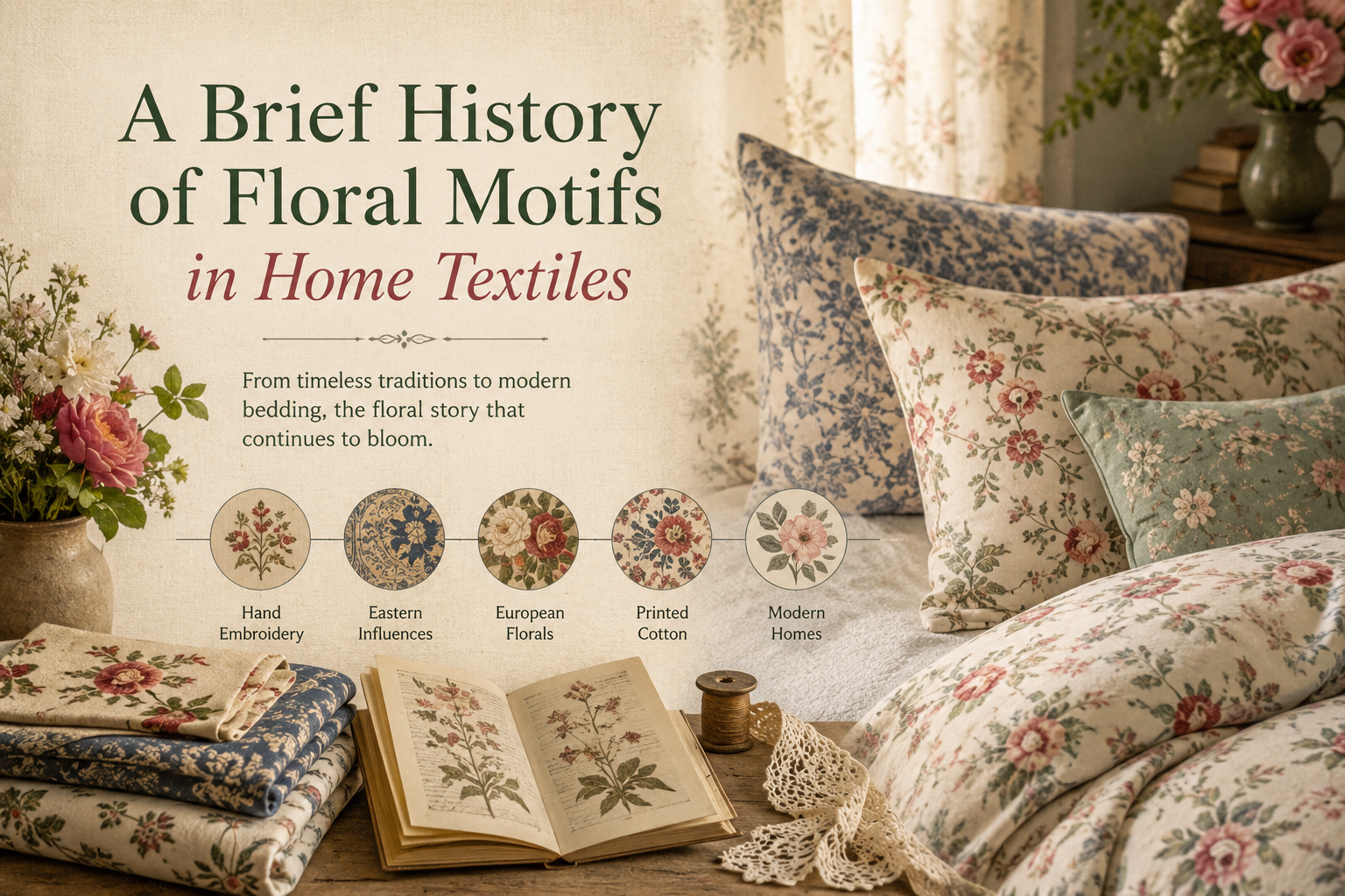 A Brief History of Floral Motifs in Home Textiles