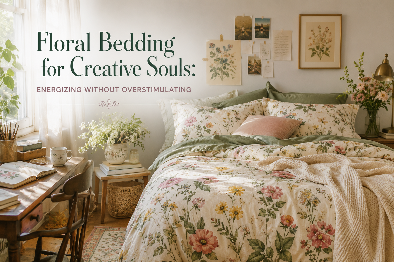 Floral Bedding for Creative Souls: Energizing Without Overstimulating