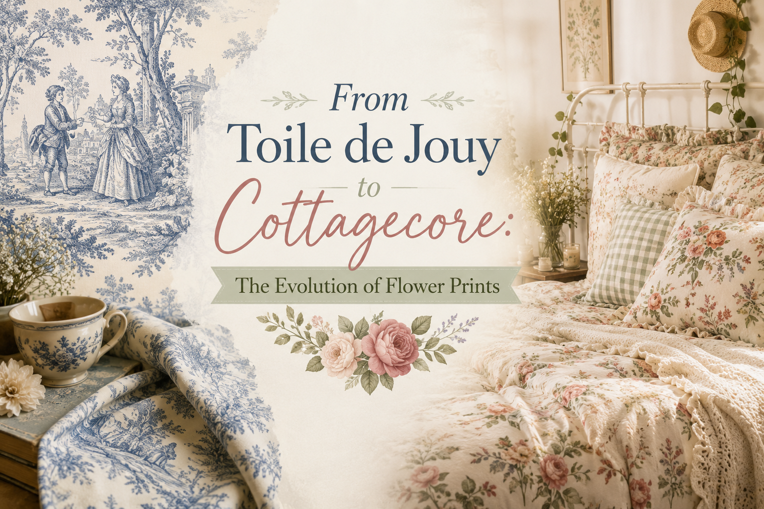 From Toile de Jouy to Cottagecore: The Evolution of Flower Prints