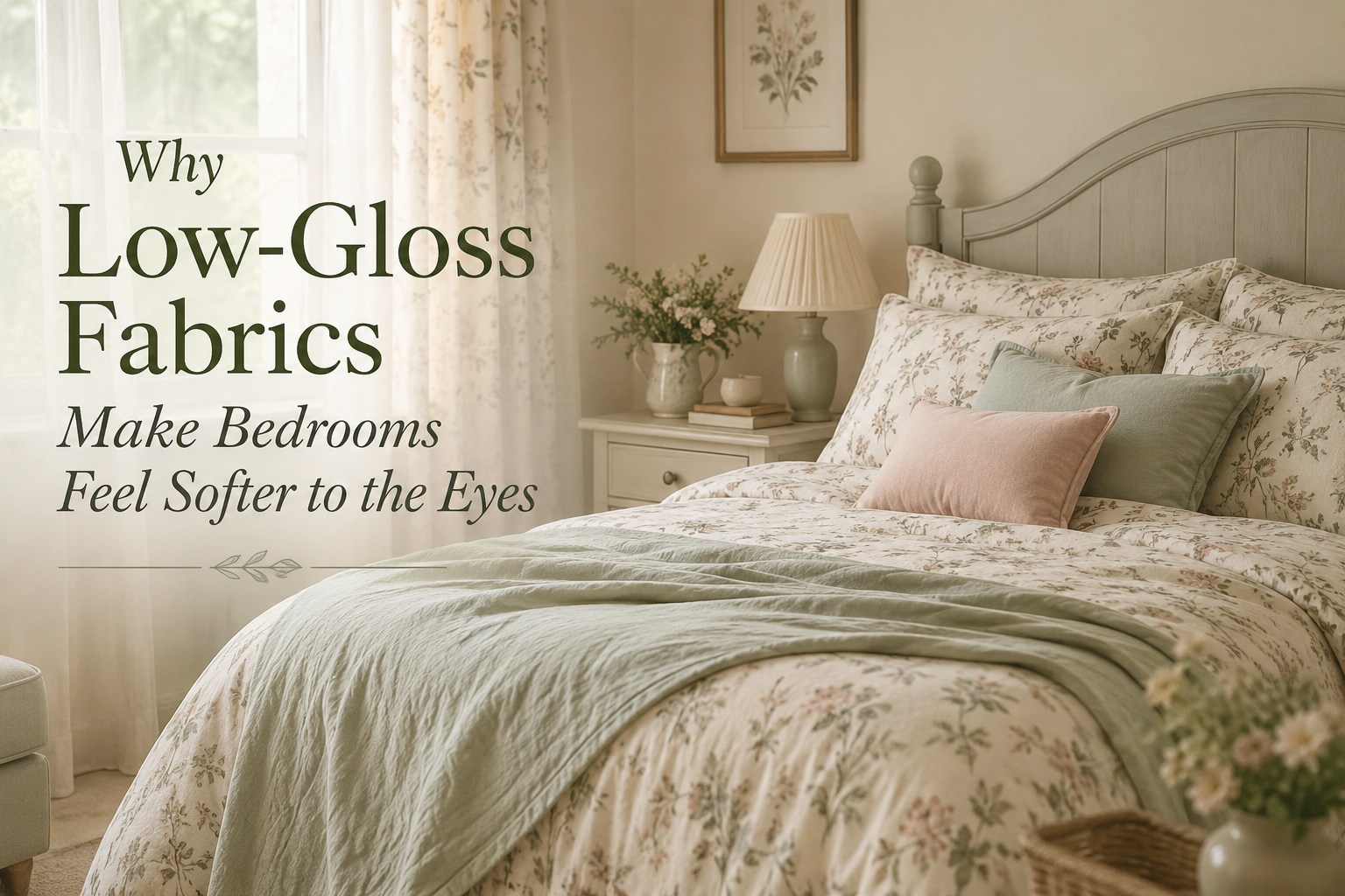 Why Low-Gloss Fabrics Make Bedrooms Feel Softer to the Eyes
