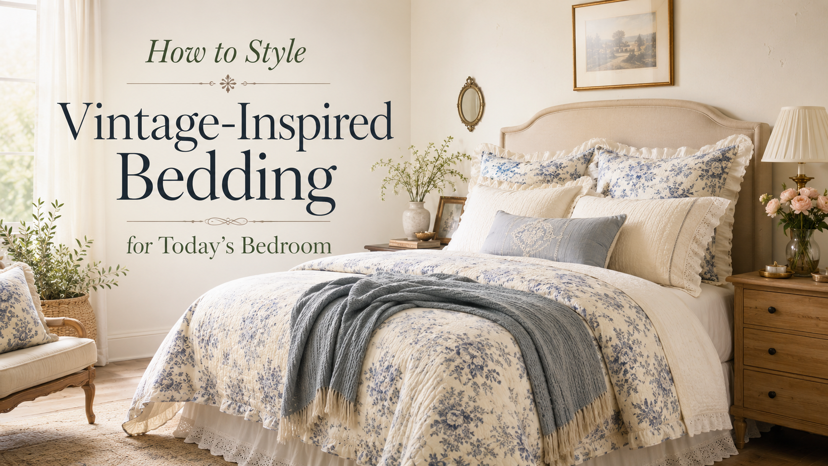 How to Style Vintage-Inspired Bedding for Today’s Bedroom