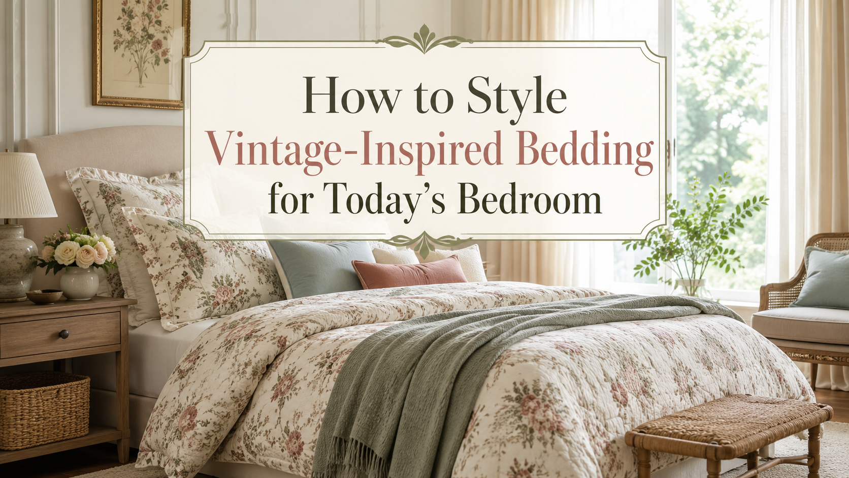 How to Style Vintage-Inspired Bedding for Today’s Bedroom